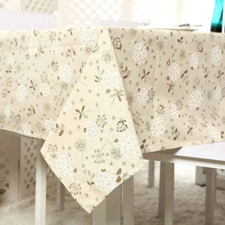 Bluejw ZAKKA polyester-cotton white dandelion lace tablecloth, coffee table cloth, tablecloth and cover cloth - Image 1